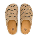 The Sak Bolinas Ripple Clog - Hand Crochet - Bamboo Black Ripple