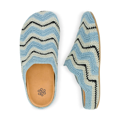 The Sak Bolinas Ripple Clog - Hand Crochet - Dream Blue Ripple