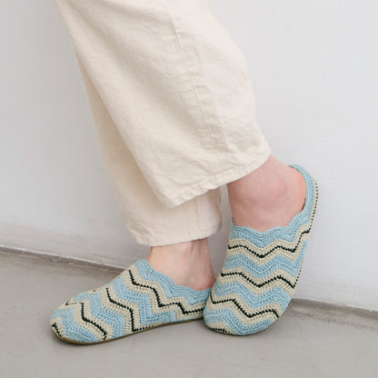 The Sak Bolinas Ripple Clog - Hand Crochet - Dream Blue Ripple
