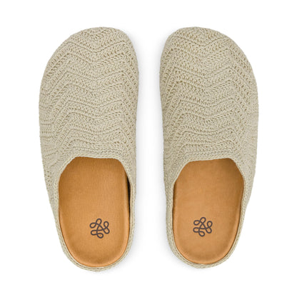 The Sak Bolinas Ripple Clog - Hand Crochet - Natural Ripple
