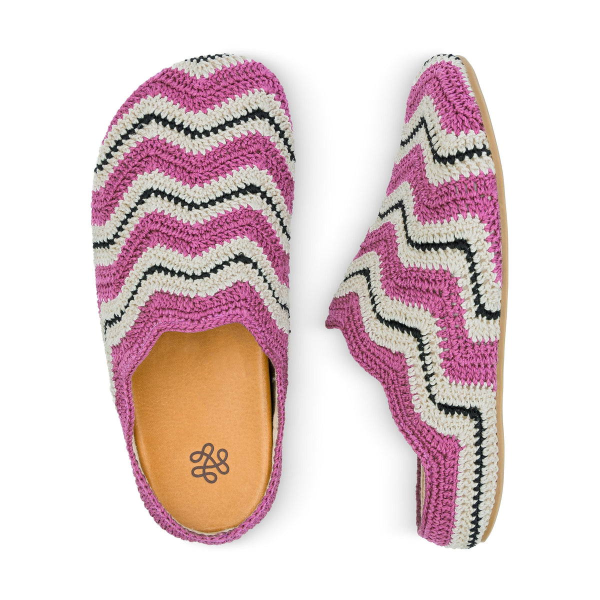 The Sak Bolinas Ripple Clog - Hand Crochet - Fuchsia Ripple