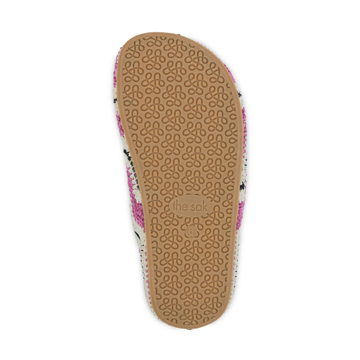 The Sak Bolinas Ripple Clog - Hand Crochet - Fuchsia Ripple