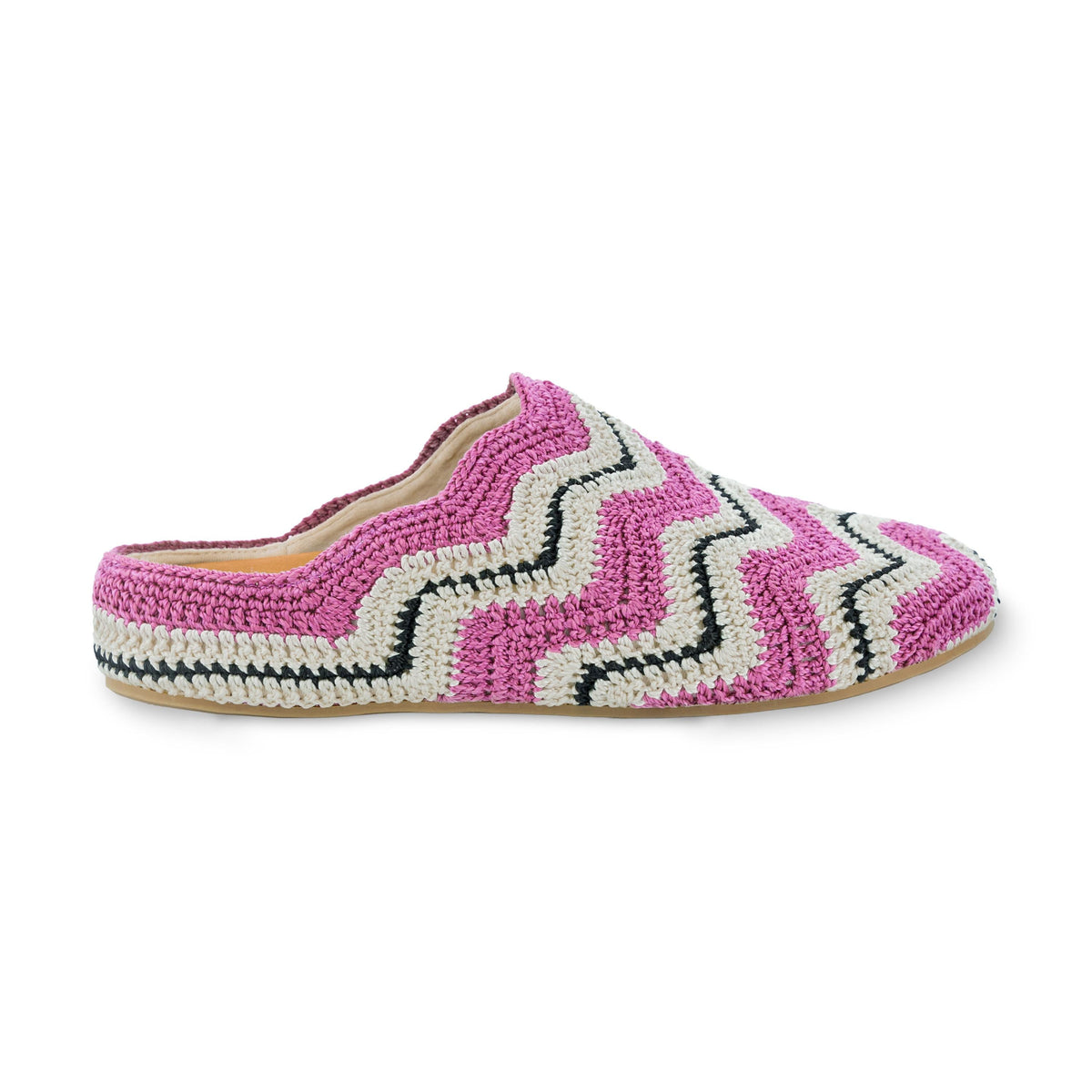 The Sak Bolinas Ripple Clog - Hand Crochet - Fuchsia Ripple