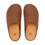 The Sak Bolinas Woven Clog - Leather - Woven Cognac