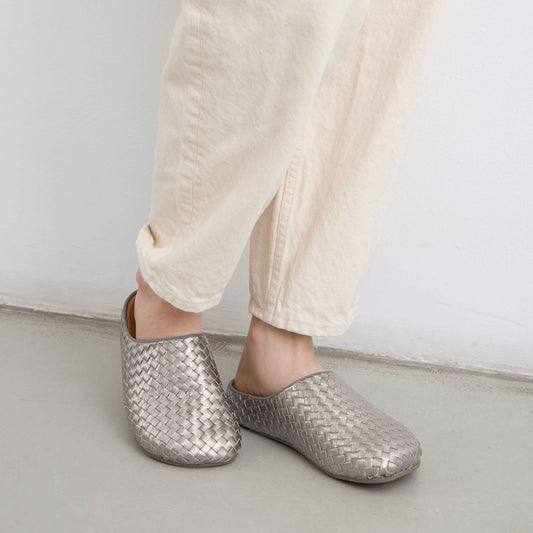 The Sak Bolinas Woven Clog - Leather - Woven Pyrite