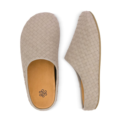 The Sak Bolinas Woven Clog - Leather - Woven Sand