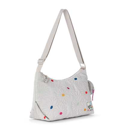 Sakroots Banyan Hobo - EcoTwill - Multi Flower Quilted