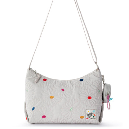 Sakroots Banyan Hobo - EcoTwill - Multi Flower Quilted