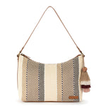 Sakroots Banyan Hobo - Straw - Tobacco Batik Woven