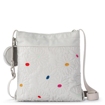 Sakroots Banyan Basic Crossbody - EcoTwill - Multi Flower Quilted