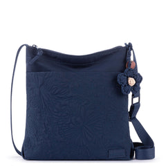 EcoTwill - Navy Flower Blossom Quilted
