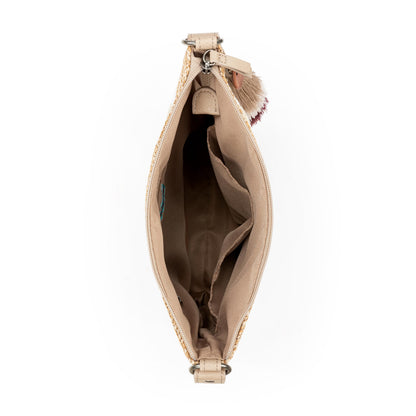 Sakroots Banyan Basic Crossbody - Canvas - Natural Wild Fleur