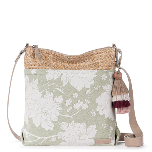 Sakroots Banyan Basic Crossbody - Canvas - Natural Wild Fleur