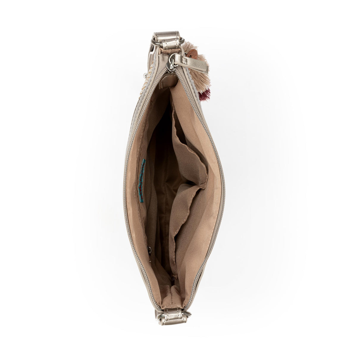 Sakroots Banyan Basic Crossbody - Straw - Pyrite Straw
