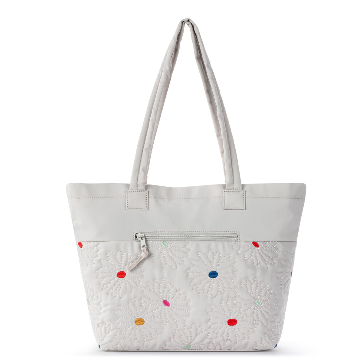 Sakroots Banyan Shoulder Tote - EcoTwill - Multi Flower Quilted