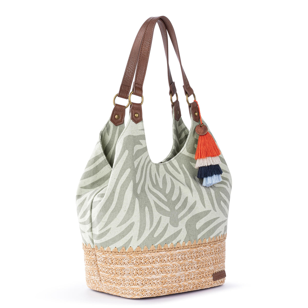 Sakroots Roma Shopper - Canvas - Natural Leaf