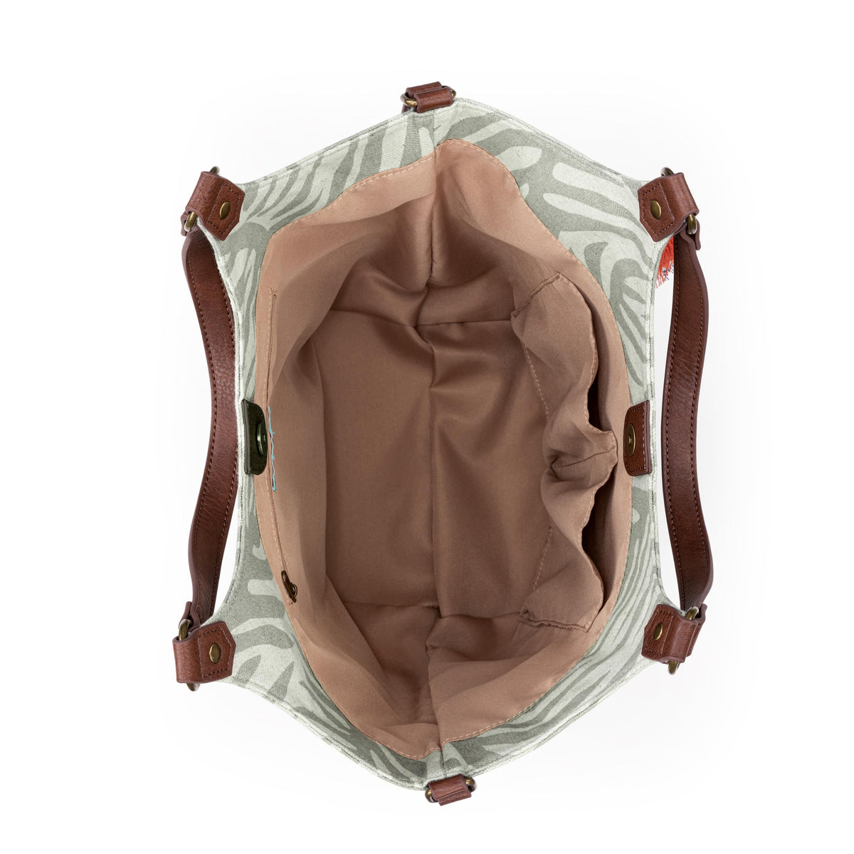 Sakroots Roma Shopper - Canvas - Natural Leaf