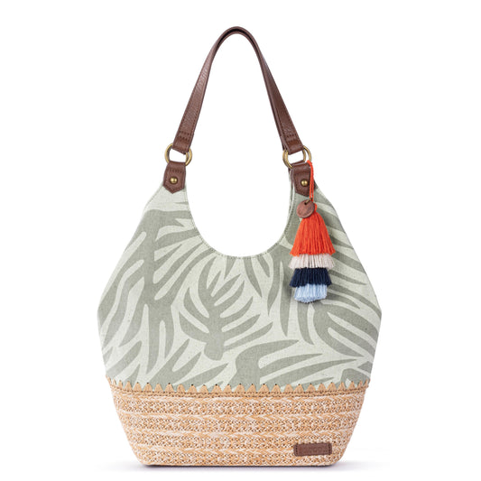 Sakroots Roma Shopper - Canvas - Natural Leaf