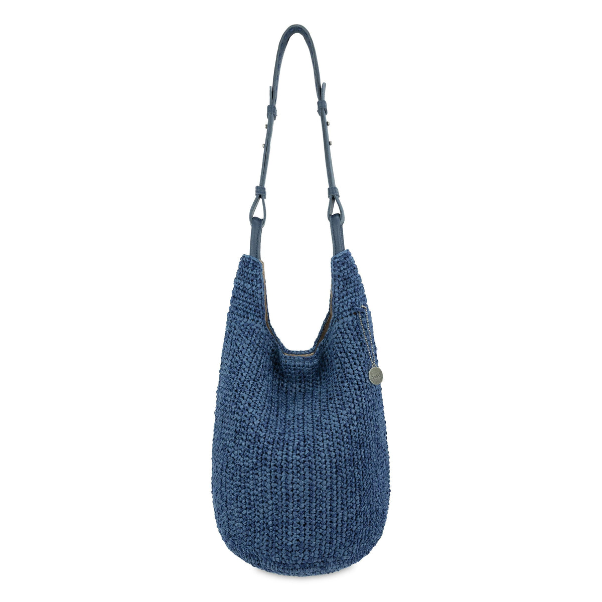 The Sak Los Feliz 120 Hobo - Hand Crochet - Denim Tonal Straw
