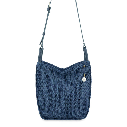 The Sak Los Feliz Crossbody - Hand Crochet - Denim Tonal Straw