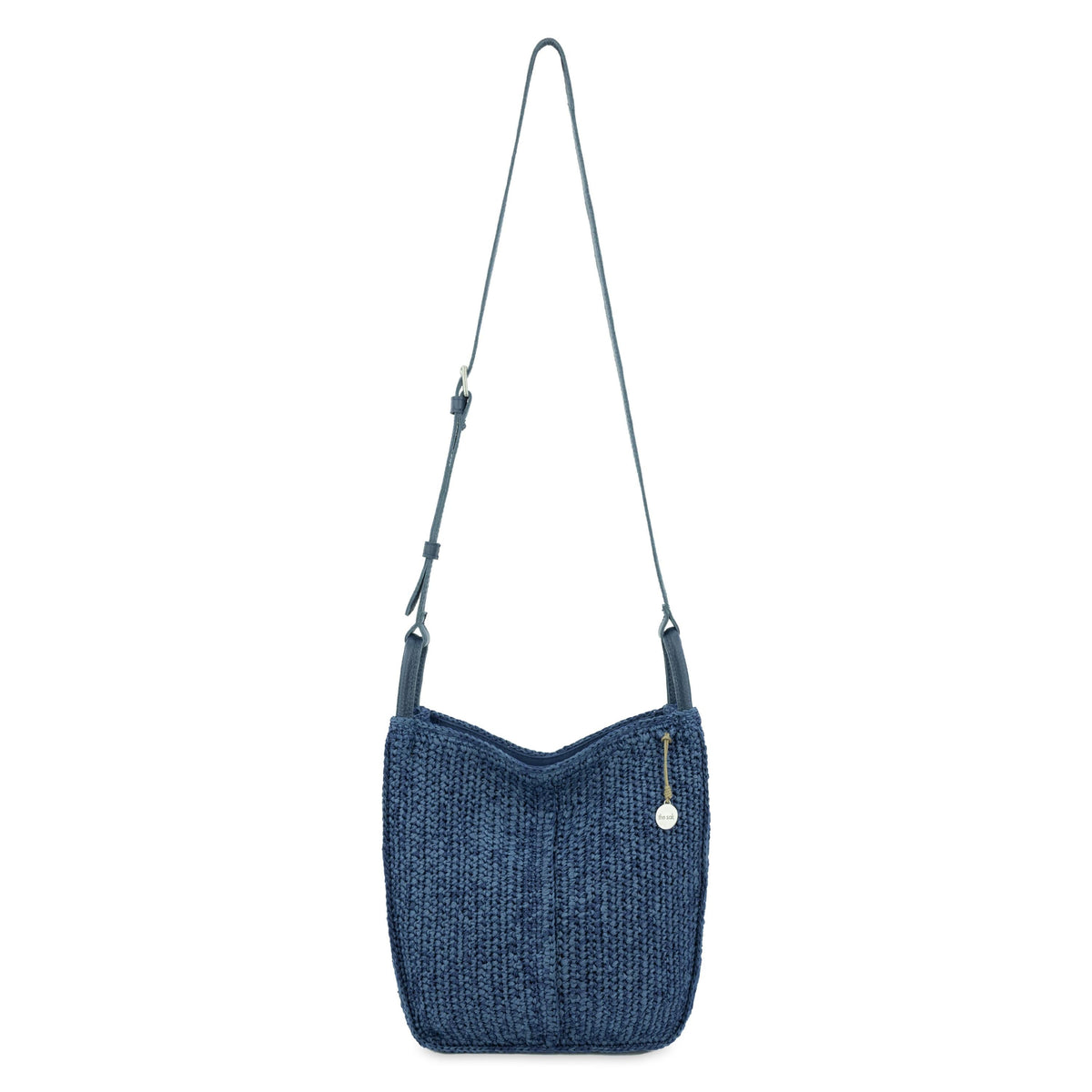 The Sak Los Feliz Crossbody - Hand Crochet - Denim Tonal Straw