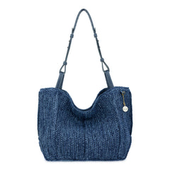 Hand Crochet - Denim Tonal Straw