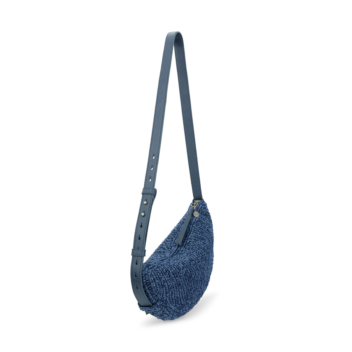 The Sak Tess Sling - Hand Crochet - Denim Tonal Straw