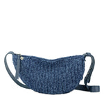 The Sak Tess Sling - Hand Crochet - Denim Tonal Straw