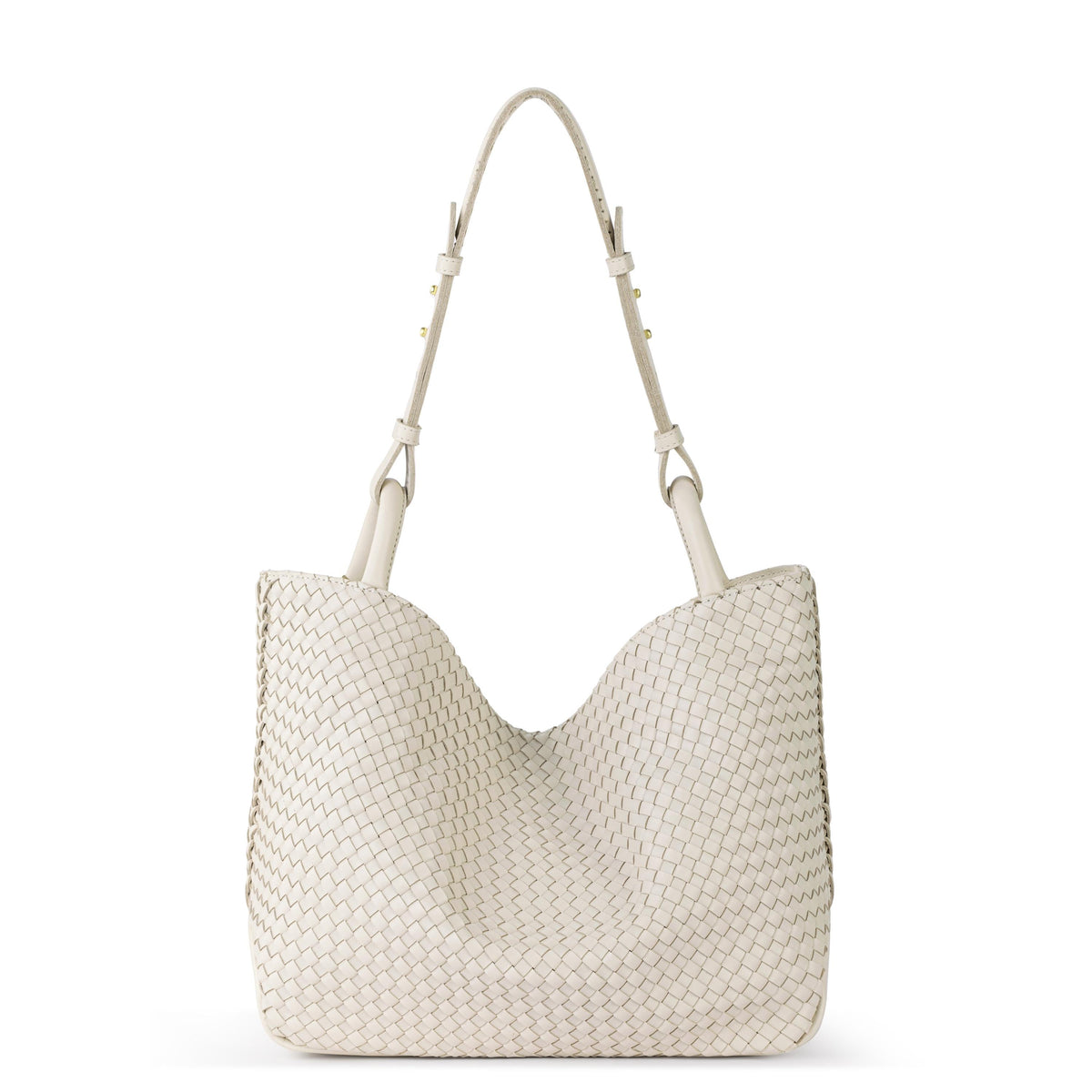 The Sak Los Feliz Medium Tote - Leather - Stone Woven