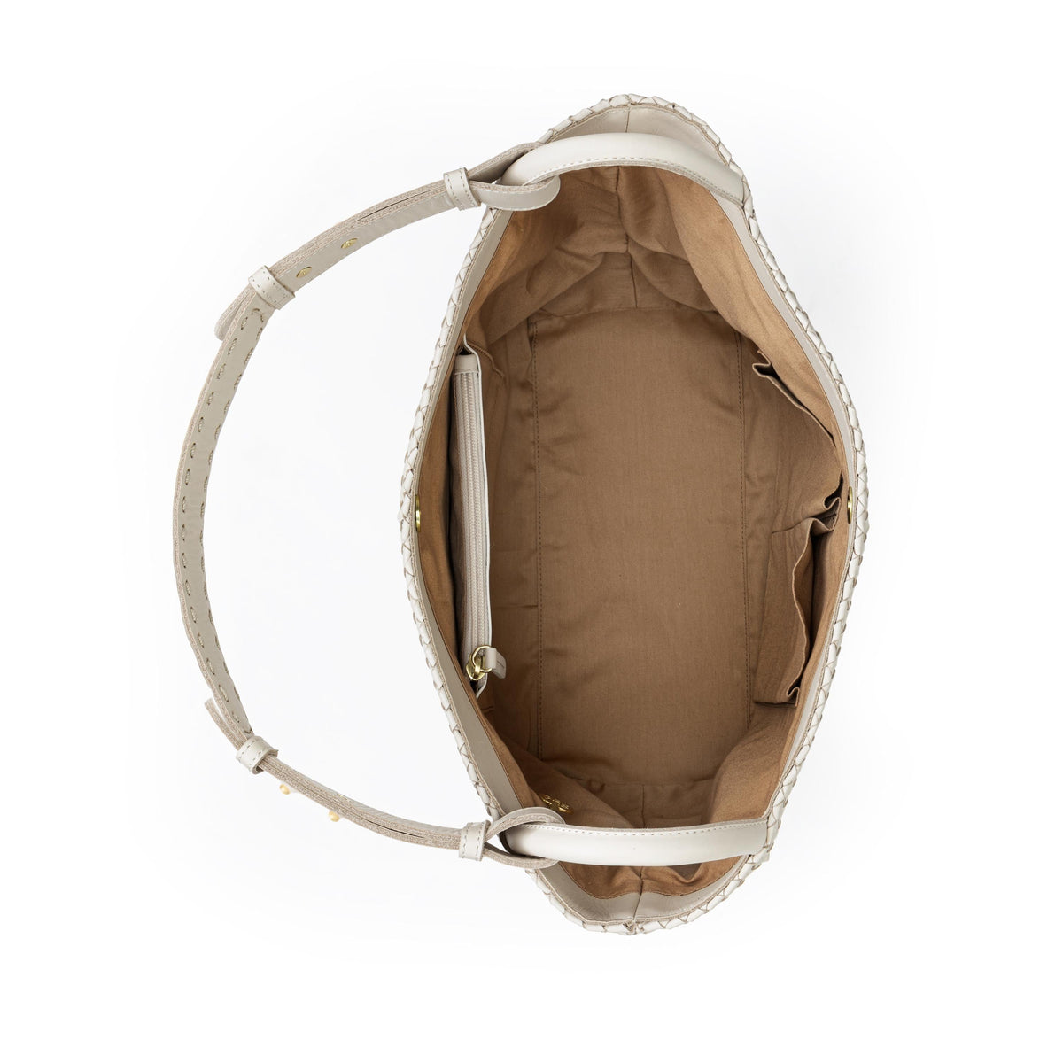 The Sak Los Feliz Medium Tote - Leather - Stone Woven