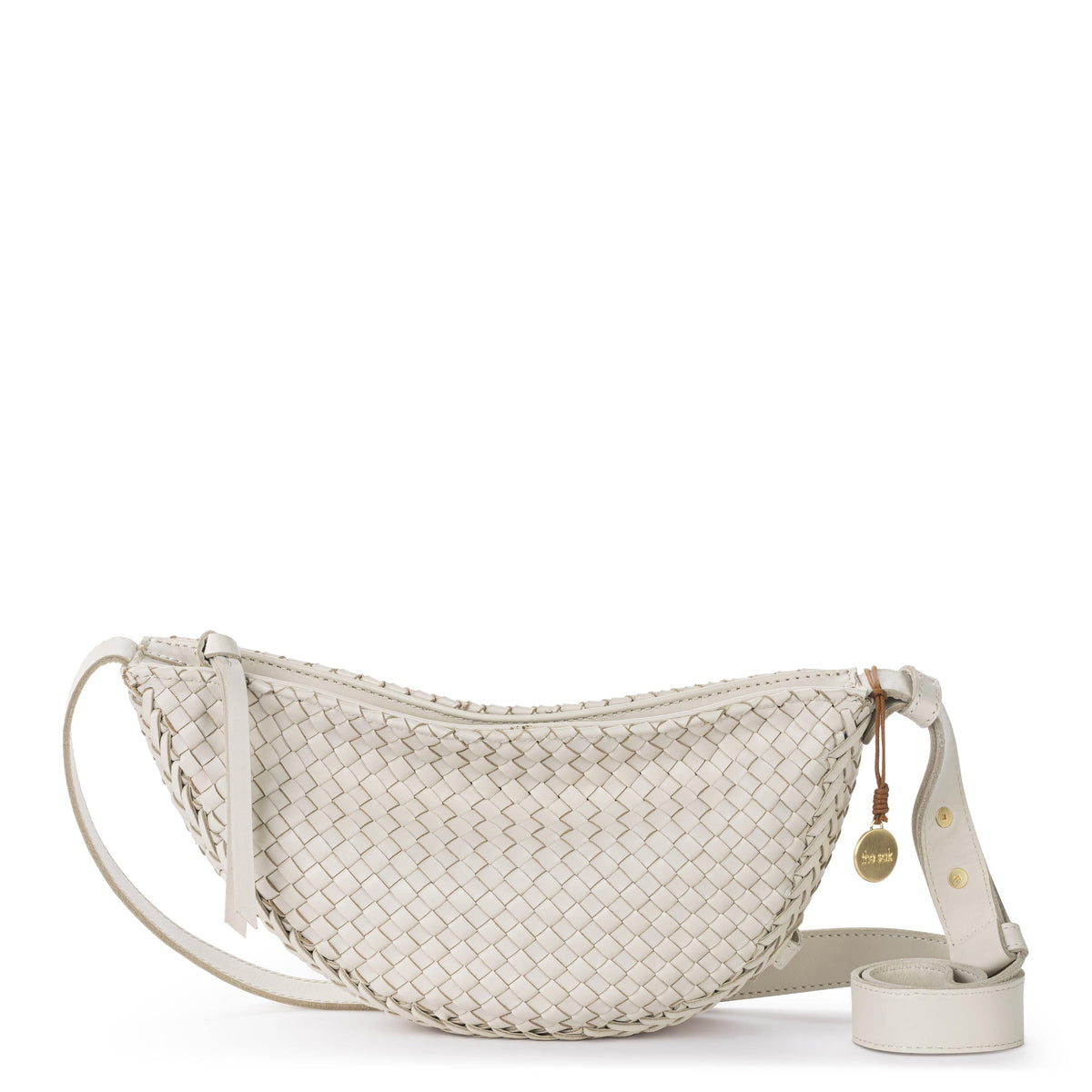 The Sak Tess Sling - Leather - Stone Woven