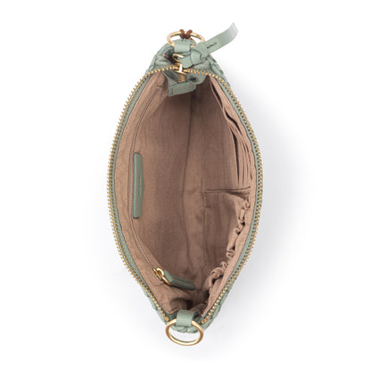The Sak Vita Convertible Wristlet - Leather - Meadow Woven