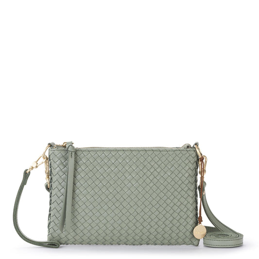 The Sak Vita Convertible Wristlet - Leather - Meadow Woven