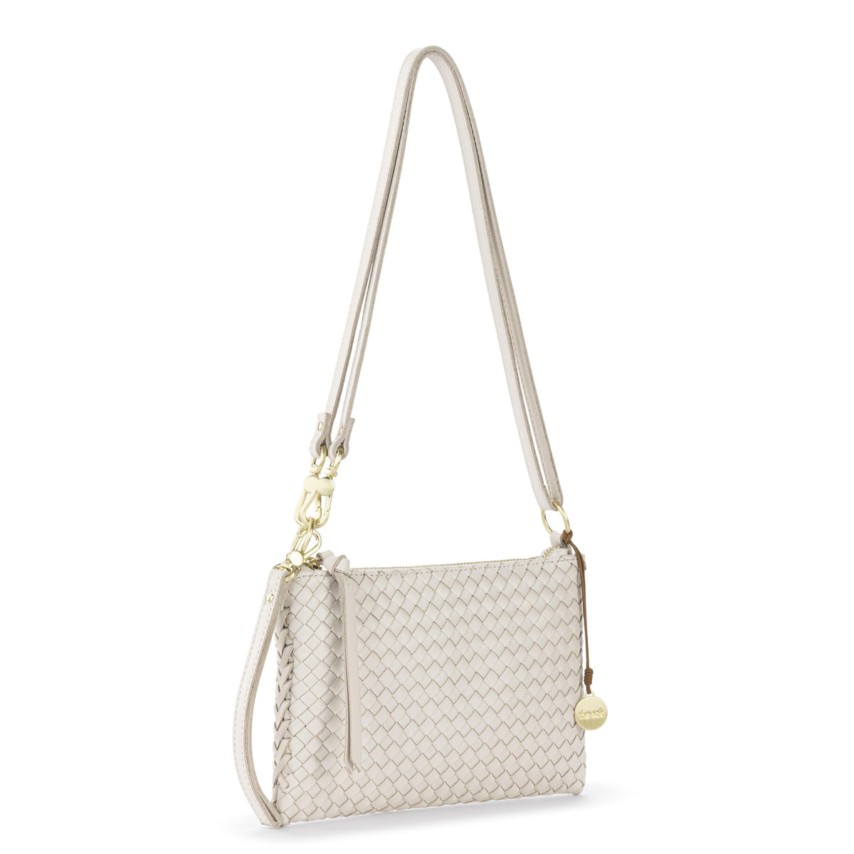 The Sak Vita Convertible Wristlet - Leather - Stone Woven