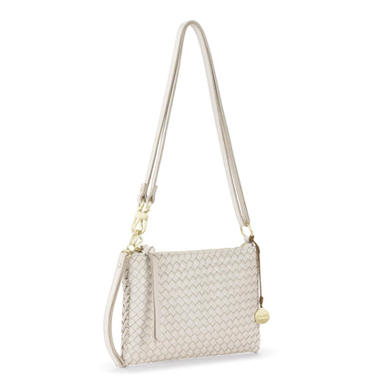 The Sak Vita Convertible Wristlet - Leather - Stone Woven