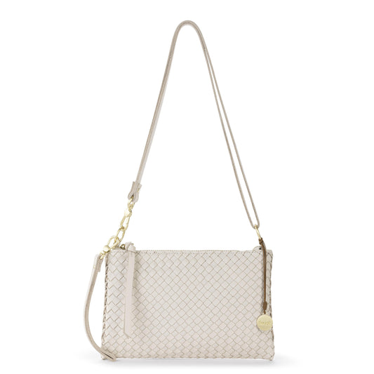 The Sak Vita Convertible Wristlet - Leather - Stone Woven