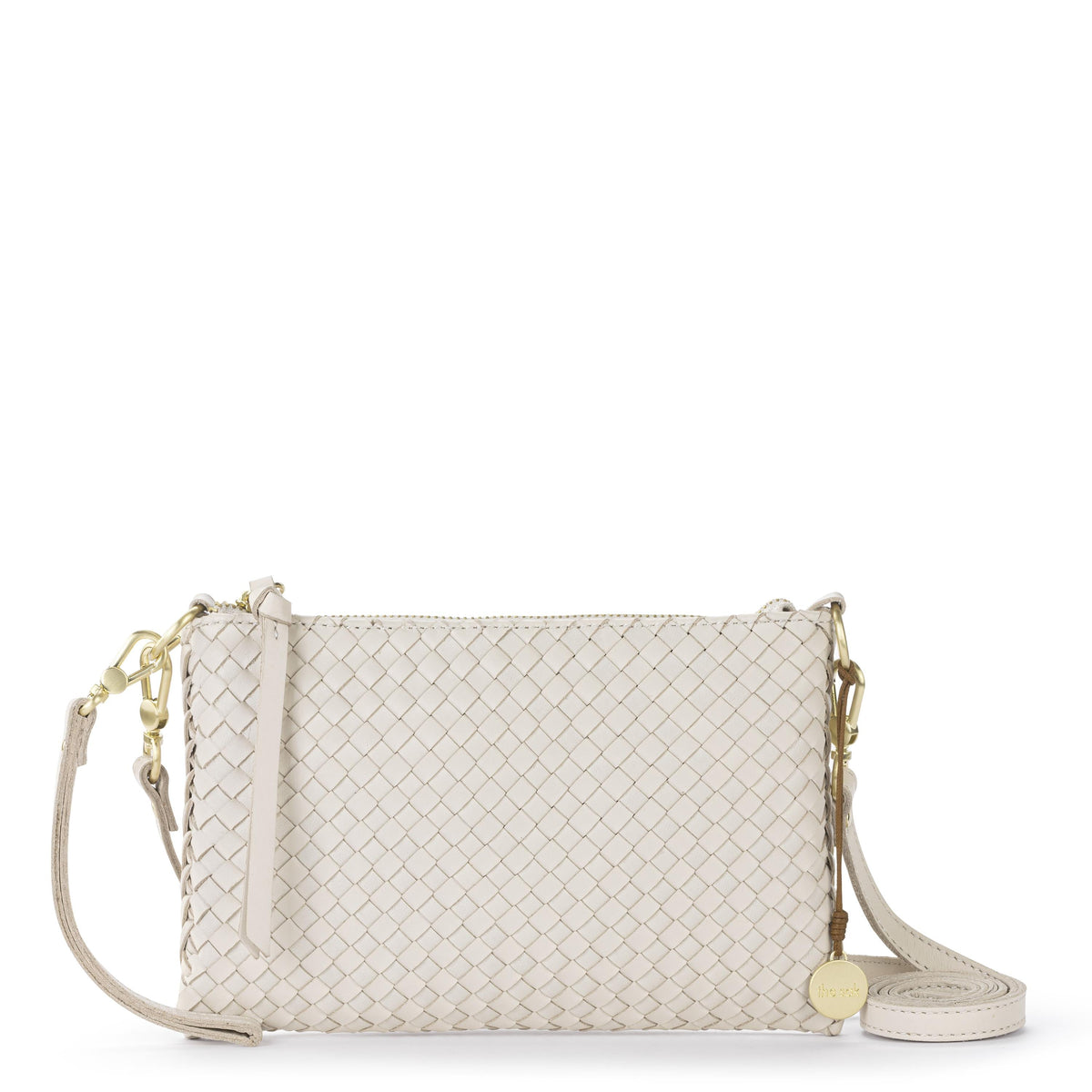 The Sak Vita Convertible Wristlet - Leather - Stone Woven