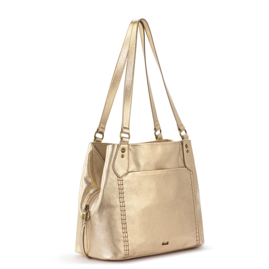 The Sak Melrose Satchel - Leather - Light Gold