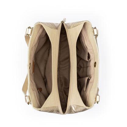 The Sak Melrose Satchel - Leather - Light Gold