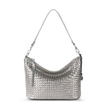 The Sak Juniper Small Hobo - Leather - Pyrite Woven
