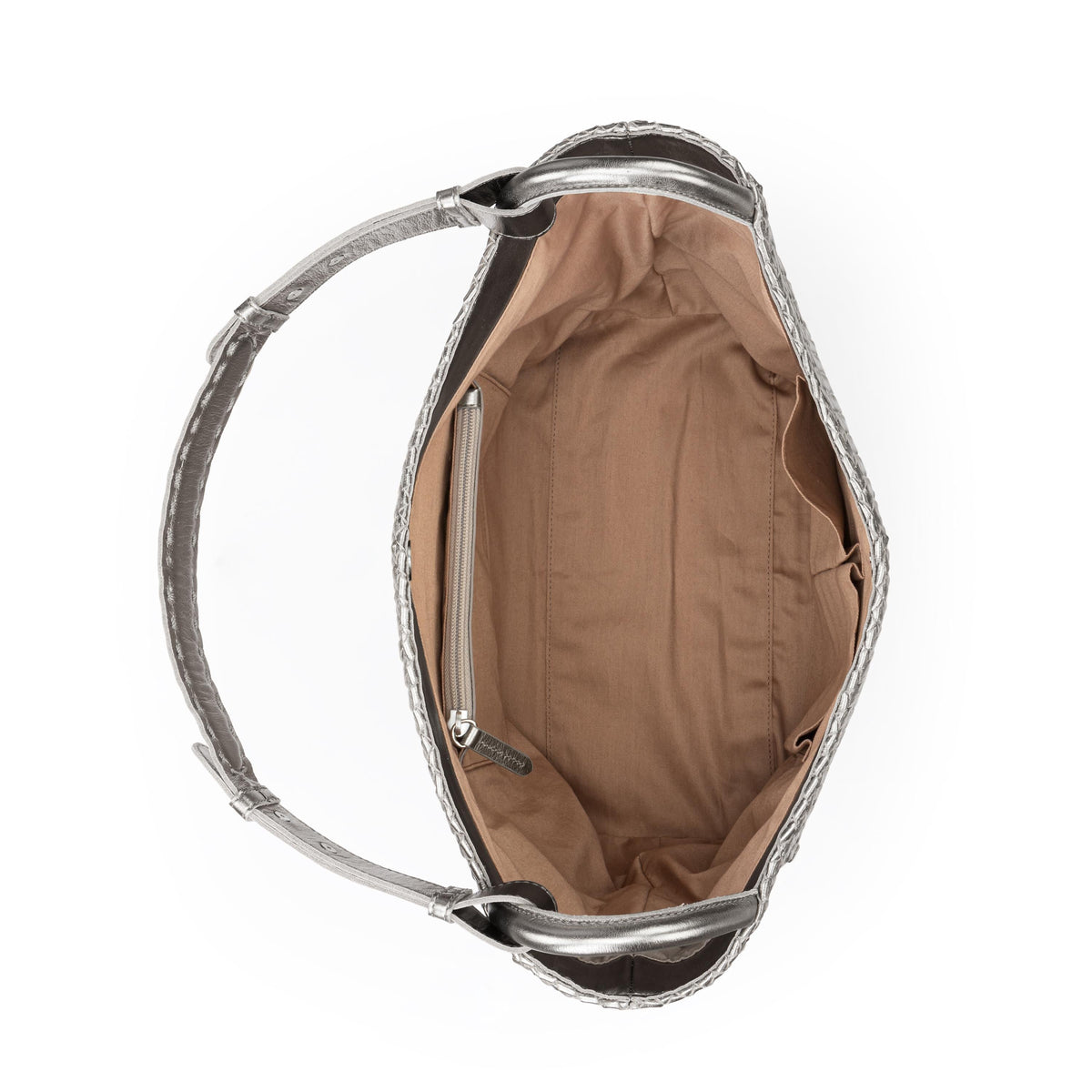 The Sak Los Feliz Medium Tote - Leather - Pyrite Woven