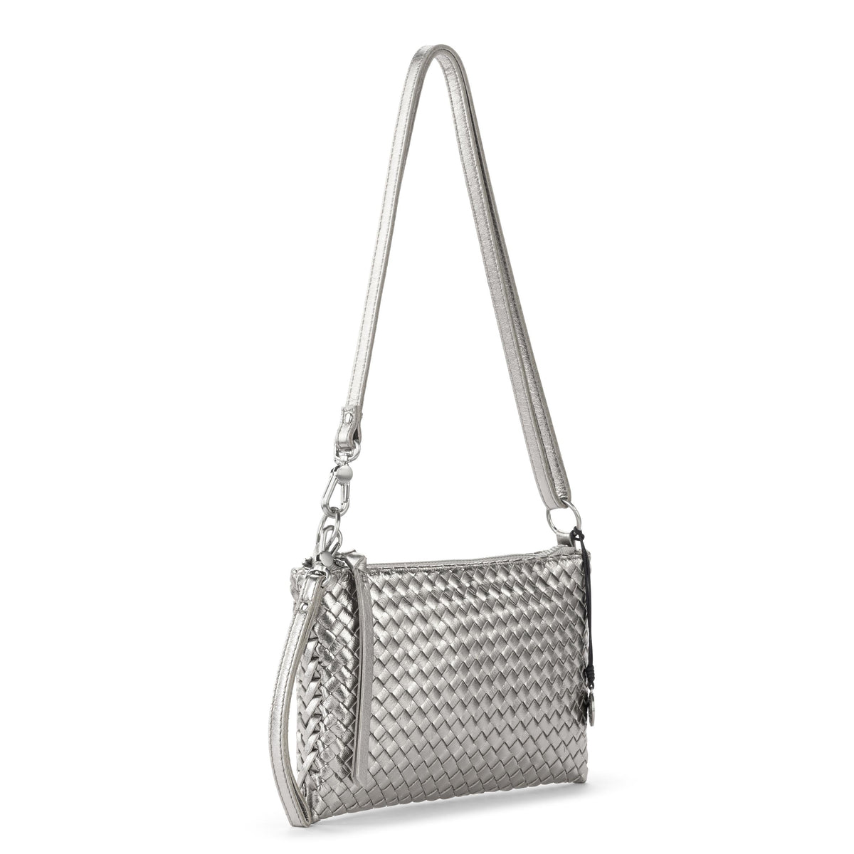 The Sak Vita Convertible Wristlet - Leather - Pyrite Woven