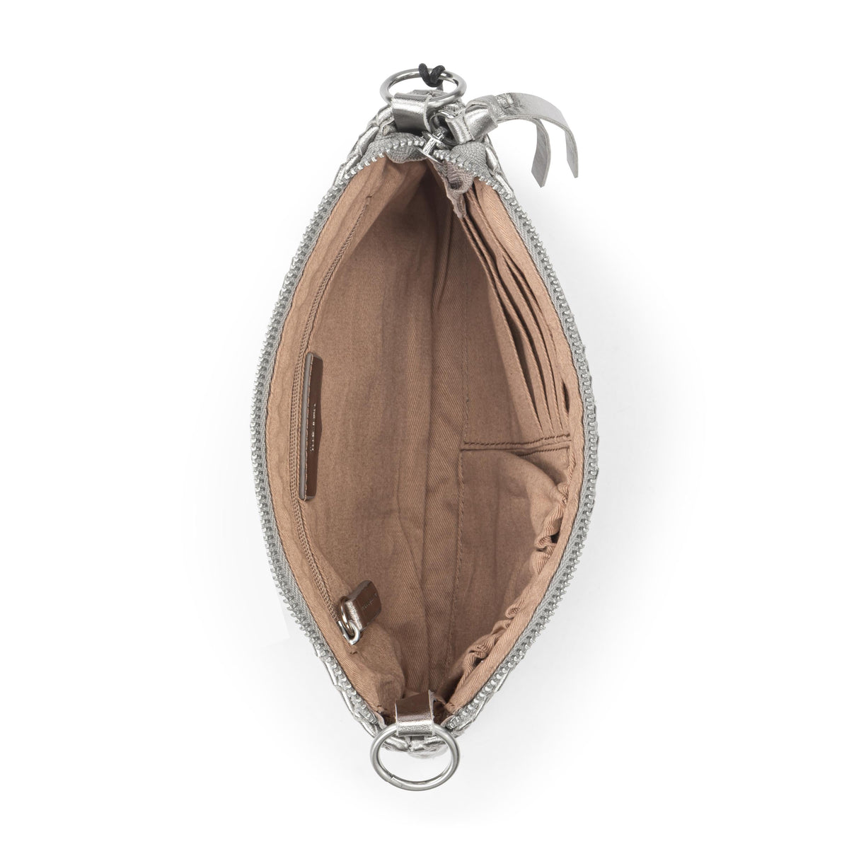 The Sak Vita Convertible Wristlet - Leather - Pyrite Woven
