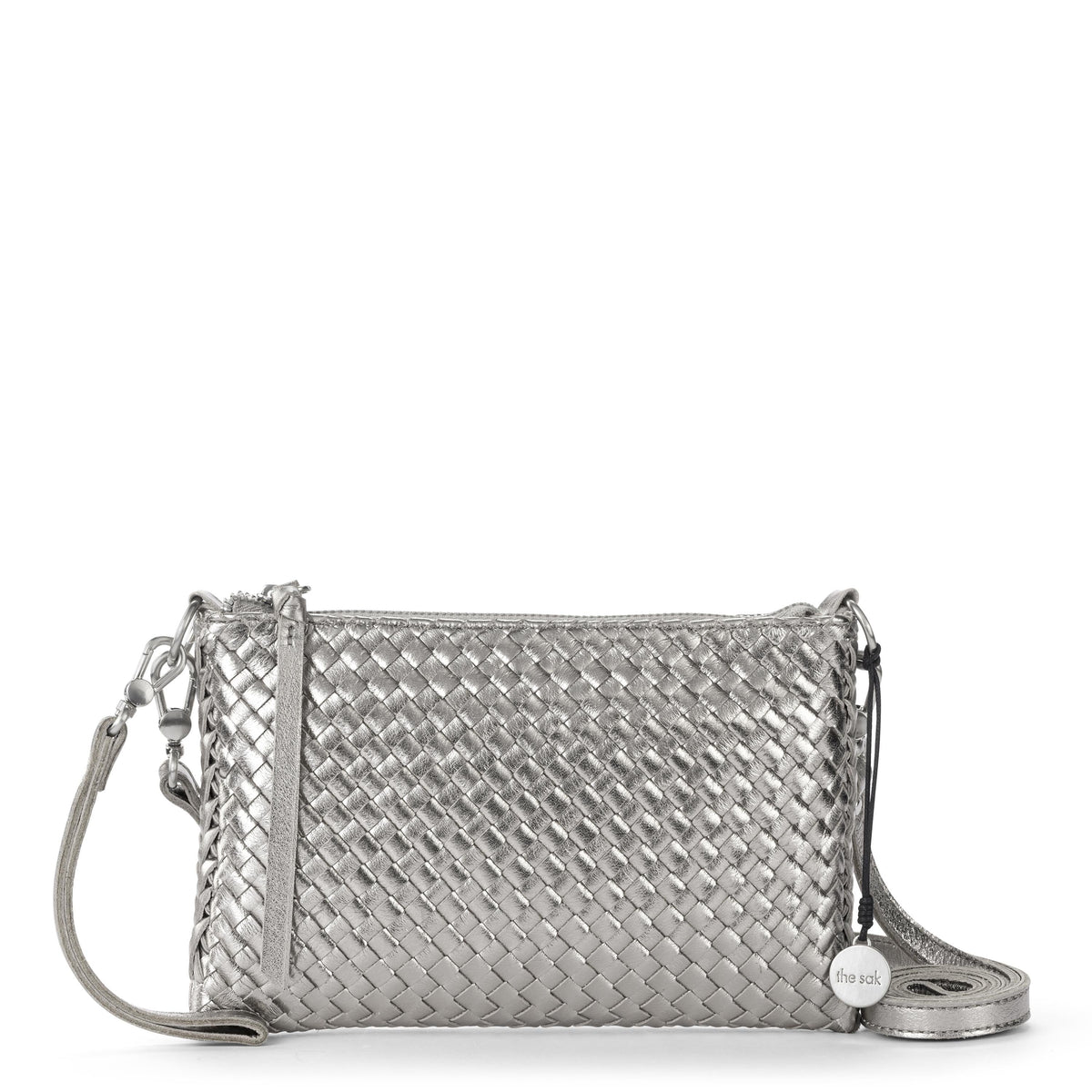 The Sak Vita Convertible Wristlet - Leather - Pyrite Woven