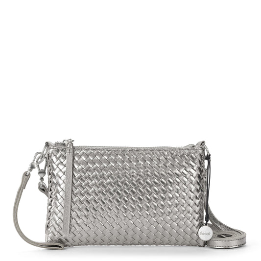 The Sak Vita Convertible Wristlet - Leather - Pyrite Woven