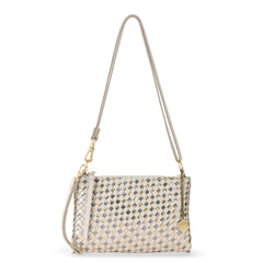 Leather - Stone Metallic Woven