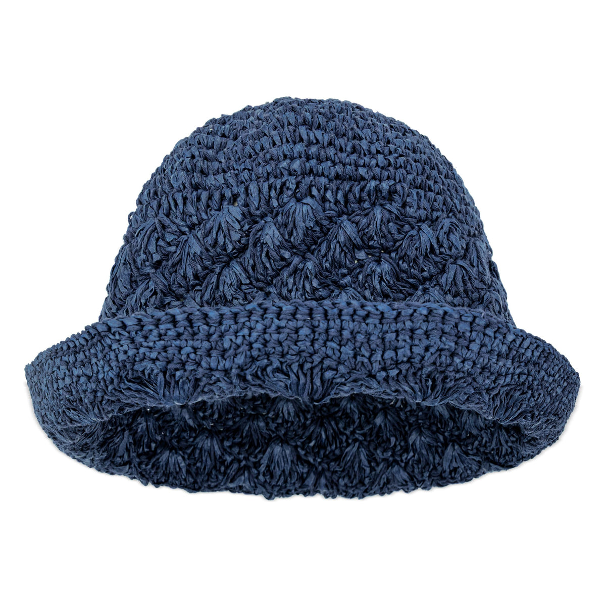 The Sak Lanie Bucket Hat - Hand Crochet - Denim Shell