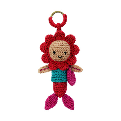 The Sak Sunbudz Sunflower Dangle - Hand Crochet - Pearla