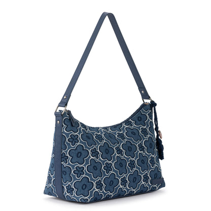 Sakroots Banyan Hobo - Denim - Denim Retro Flower