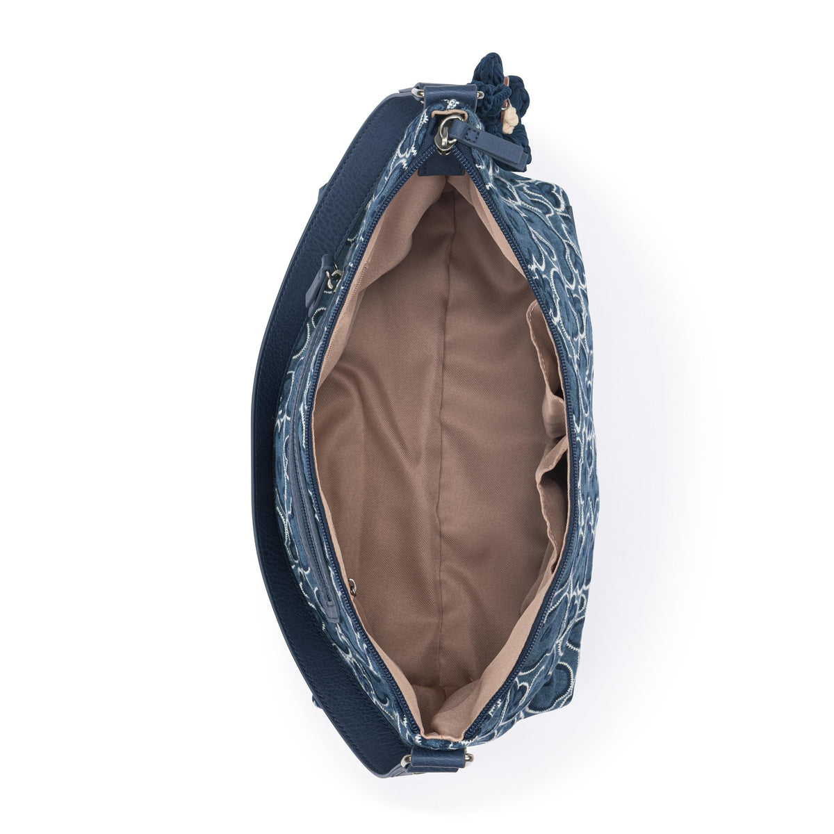 Sakroots Banyan Hobo - Denim - Denim Retro Flower